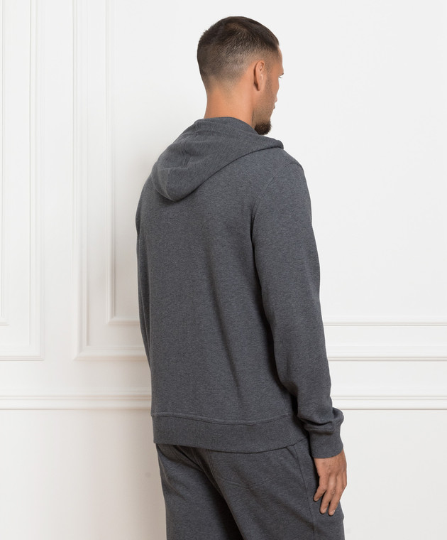 Brunello Cucinelli Серая спортивная кофта M0T359069G изображение 4