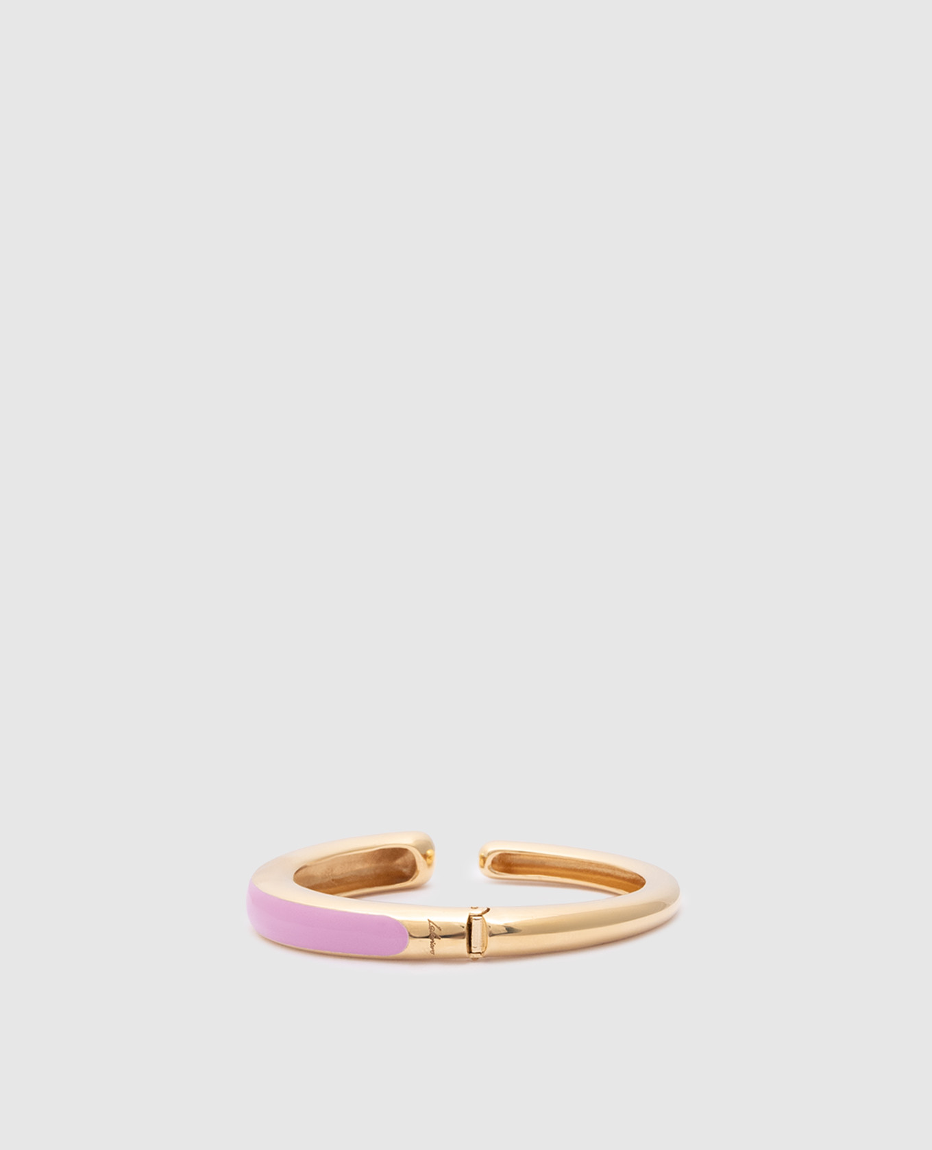 Pop silver bracelet with pink enamel