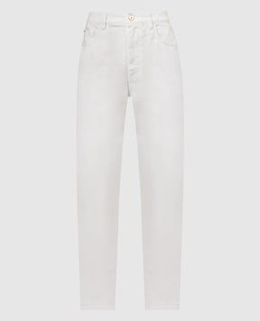 Brunello Cucinelli Белые джинсы с цепочкой мониль MB057P5732