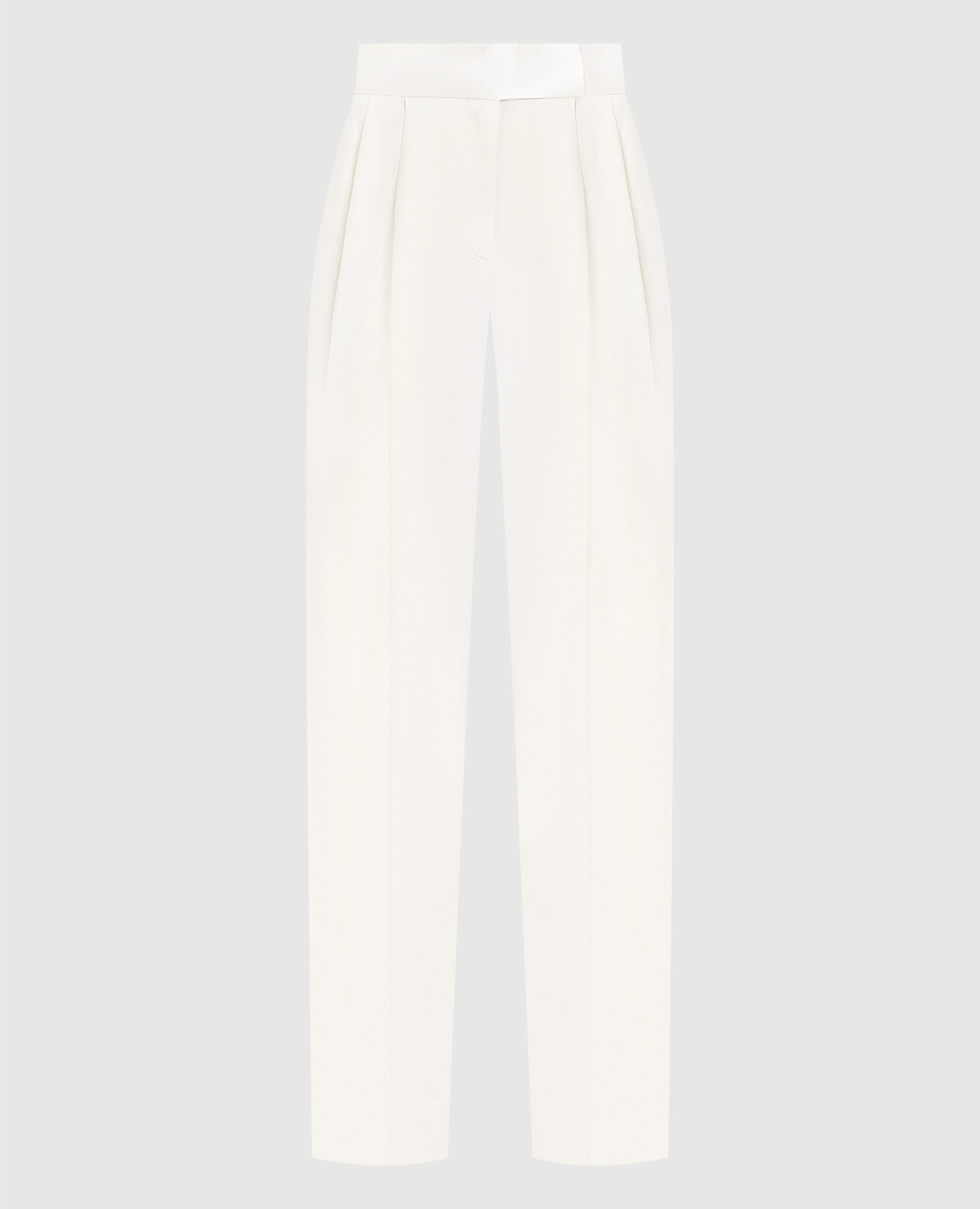 

Белые брюки Gary из шерсти, Белый, Широкие брюки