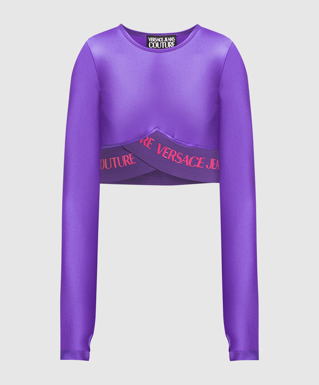Versace Jeans Couture Purple top with logo 74HAH222J0062