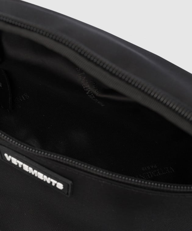 Vetements Black logo waist bag UE54FP160B image 4