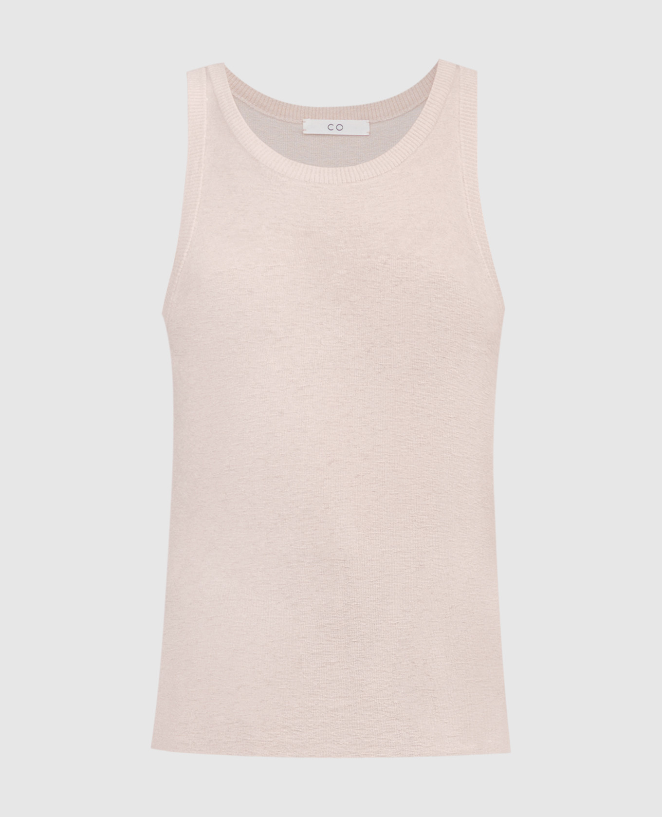 Pink cashmere ribbed top