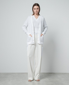 Missoni Білий кардиган з паєтками DS24SM0GBK033O