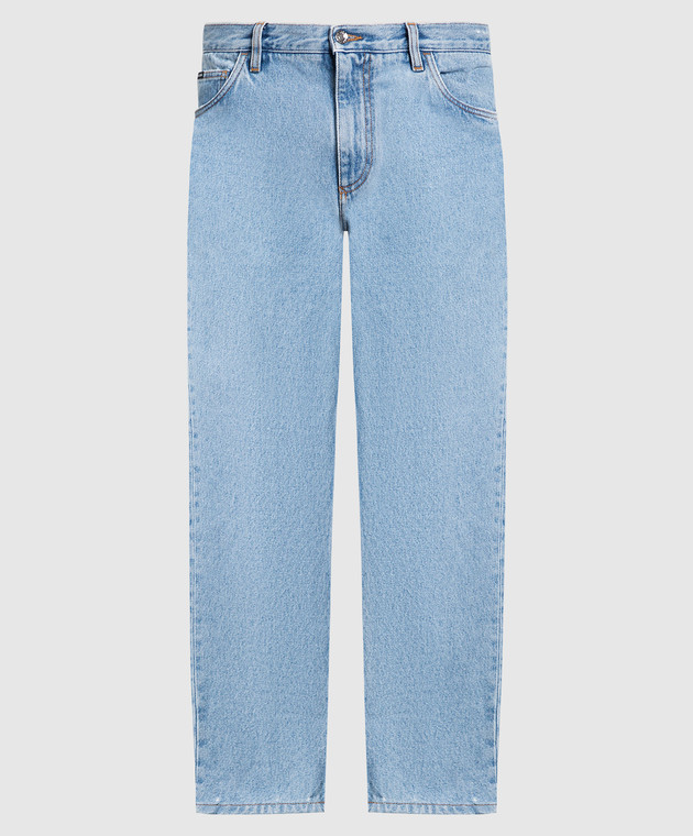Dolce&Gabbana Блакитні джинси з логотипом GYJDADG8ET9