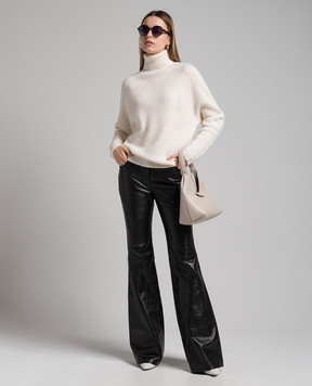 Michael Kors Чорні шкіряні штани кльош DPX7450075001