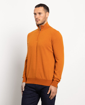 Loro Piana Оранжевый джемпер из кашемира FAG4525