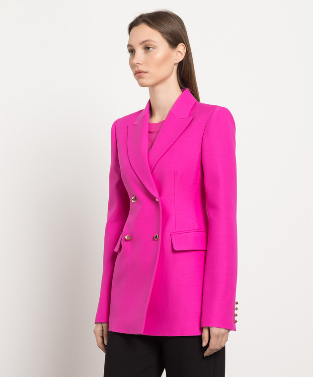 VALENTINO Blazer with silk in pink