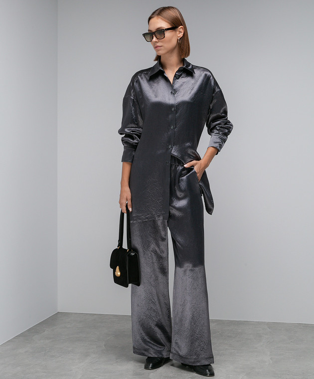 Max Mara Серая блуза Bacio BACIO изображение 2