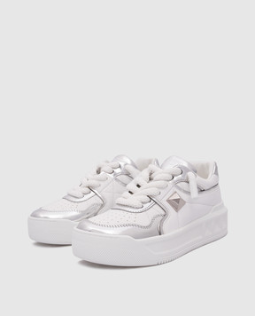 Valentino Білі шкіряні кросівки One Stud XL 3W0S0FQ4HNB
