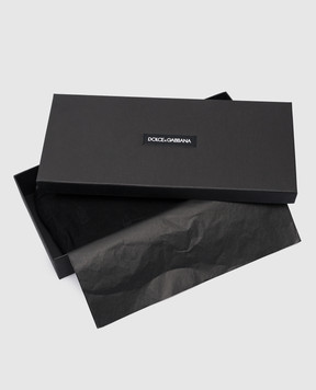Dolce&Gabbana Чорні колготи з принтом логотипа 20 den O4B16TONP13