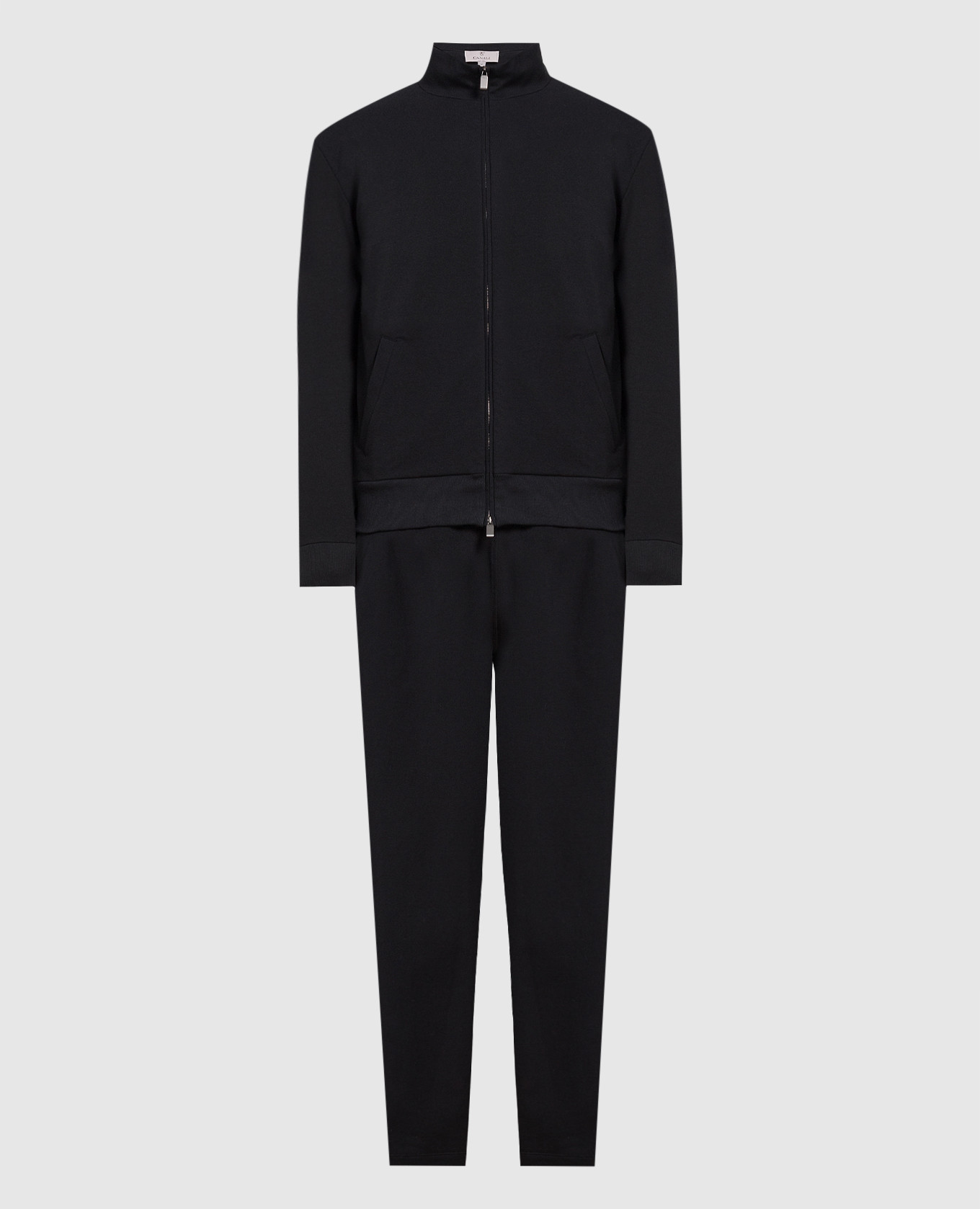 Black sports suit with logo