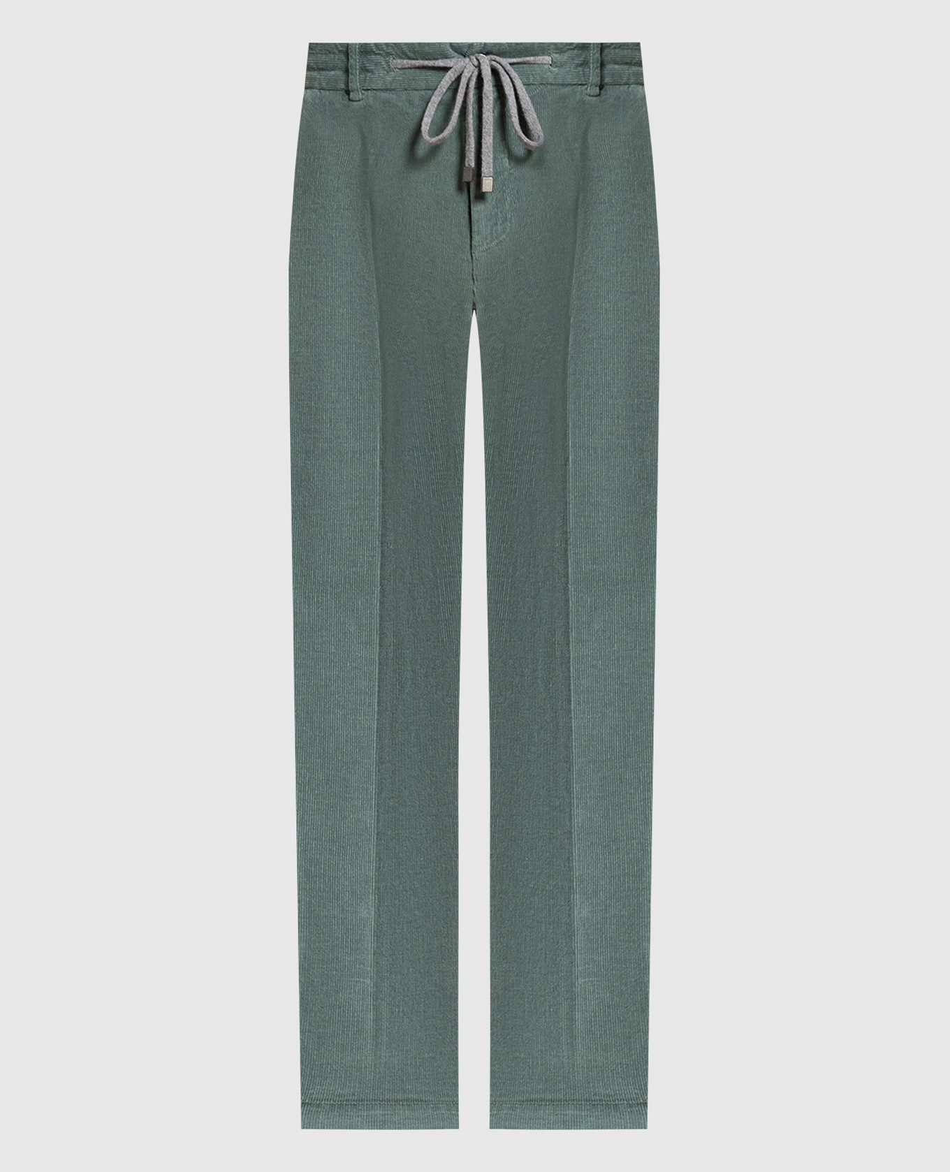 Зеленые вельветовые брюки
