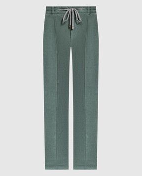 Peserico Зелені вельветові штани R54595T003277