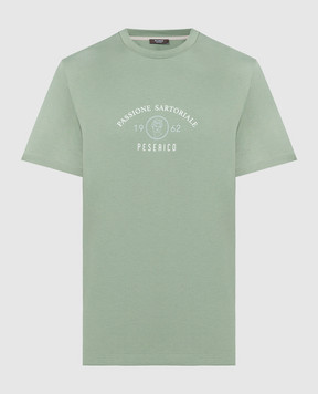 Peserico Зеленая футболка с принтом логотипа R55000J0Q302358