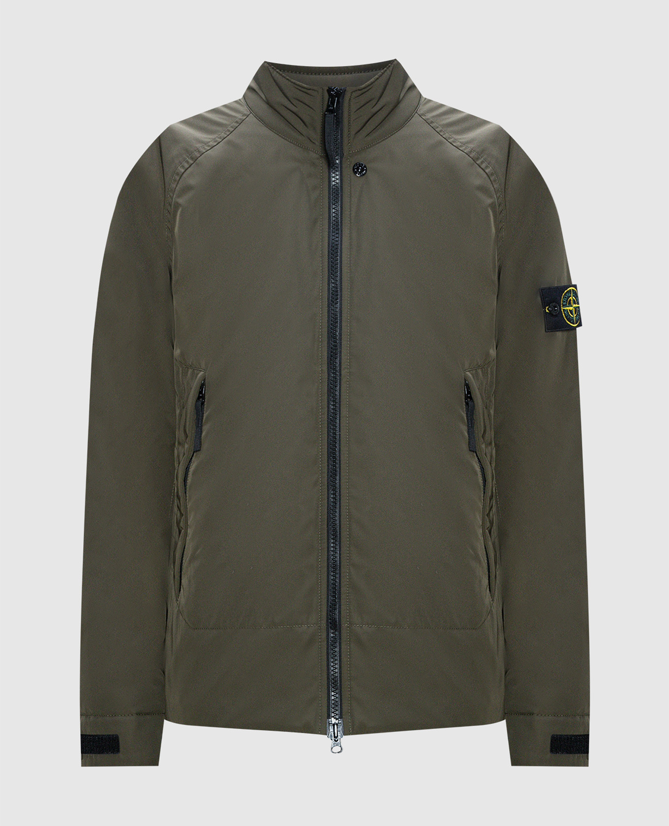 Stone Island - Khaki jacket with logo 791541926 - buy with Belgium ...