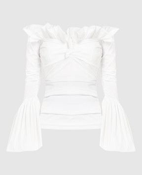 Philosophy di Lorenzo Serafini White blouse with drapery A02250718