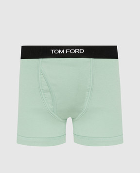 Tom Ford Зеленые трусы-боксеры с логотипом T4LC31040