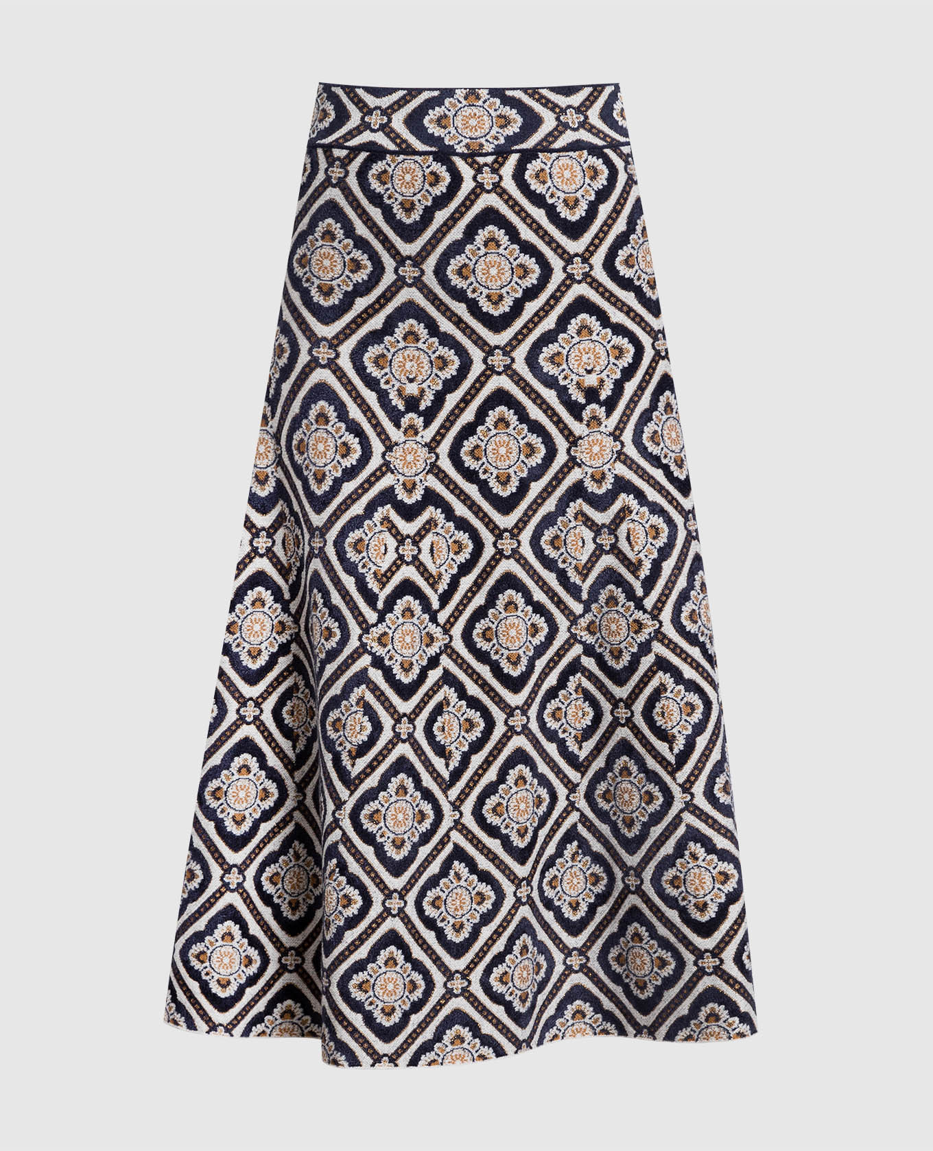 

Юбка в узор с люрексом, Разноцветный, Юбки-а-силуэта