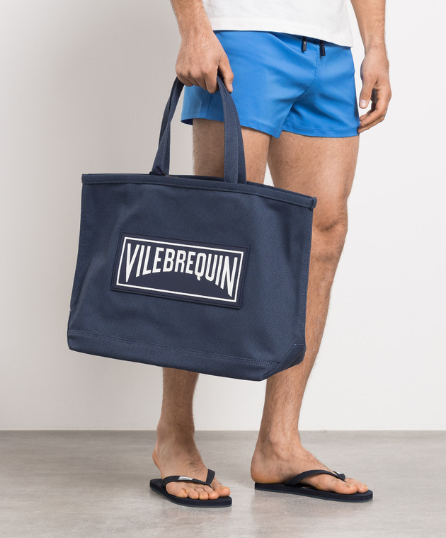 Vilebrequin Blue beach bag with Britbag logo BRGU3100 image 2