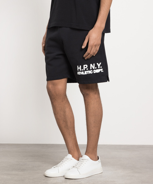 Heron Preston Черные шорты с принтом Hpny HMCI011S23JER001 изображение 3