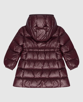 Moncler ENFANT Детский бордовый пуховик Brouffier с нашивкой логотипа 1C0000868950