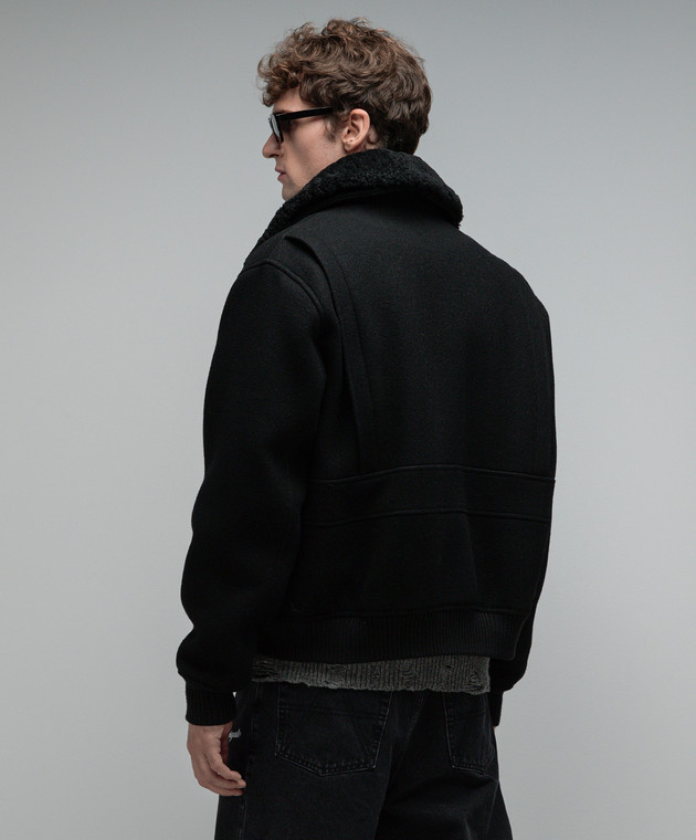 Ami Alexandre Mattiussi Black wool jacket UJK010WV0020 image 4