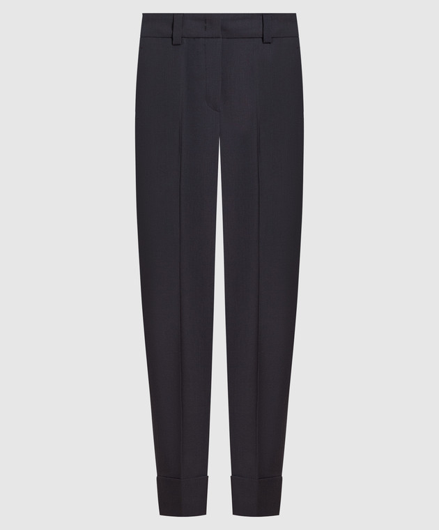 Peserico Gray pants made of wool P04571Z02008