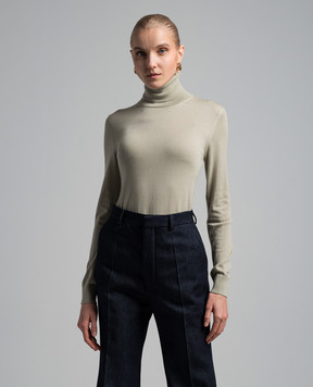 Loro Piana Зелений светр Dolcevita Neo FAM9382