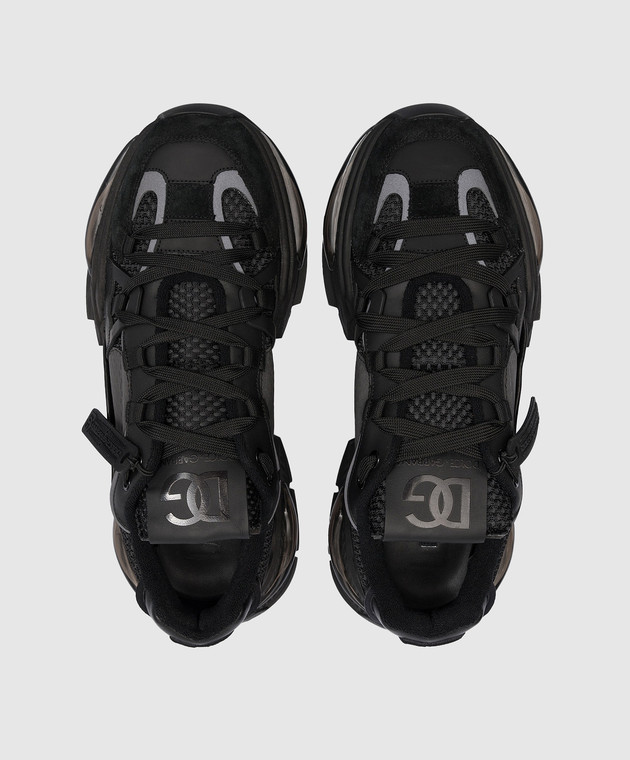 Dolce&Gabbana Airmaster logo combo sneakers in black CS2071AY851 image 4