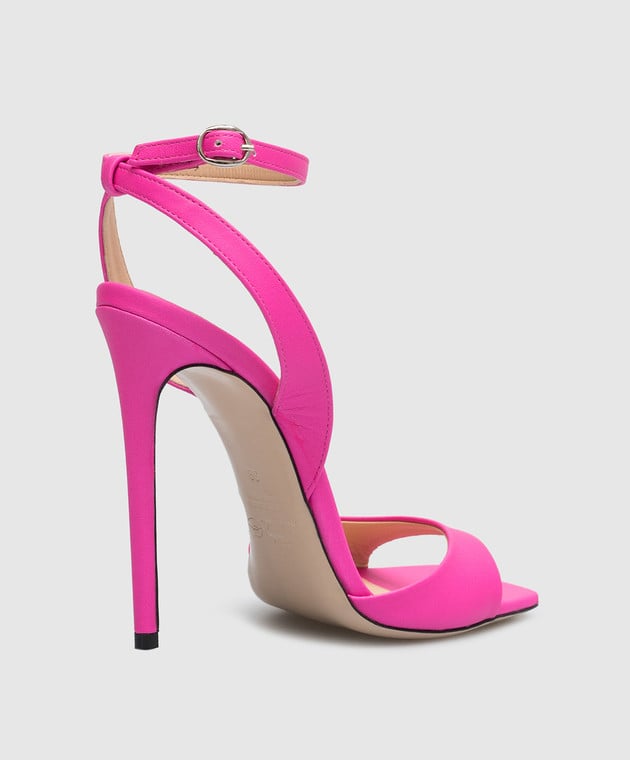 Babe Pay Pls Pink leather sandals 254103PINK image 3