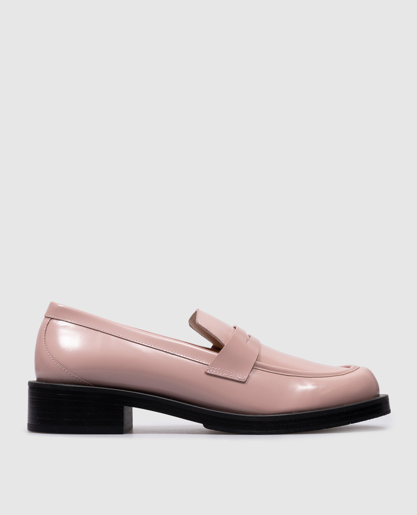 Palmer pink leather loafers