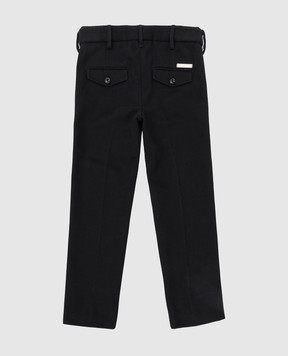 Stefano Ricci Детские черные джинсы Y1T90APAT0CT002E