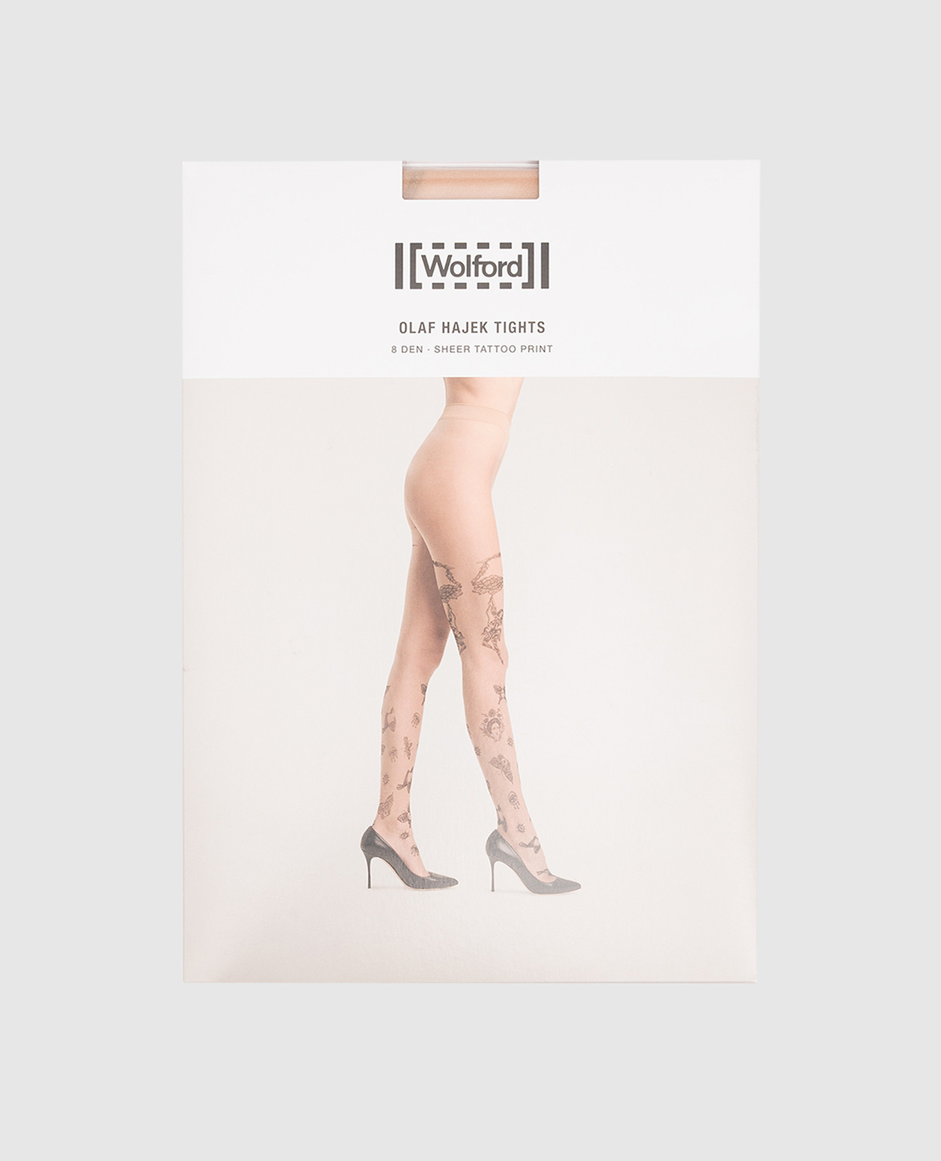 Wolford - Nude 8 Olaf Hajek 8 den beige tights with tattoo print 10286 -  buy with Bulgaria delivery at Symbol