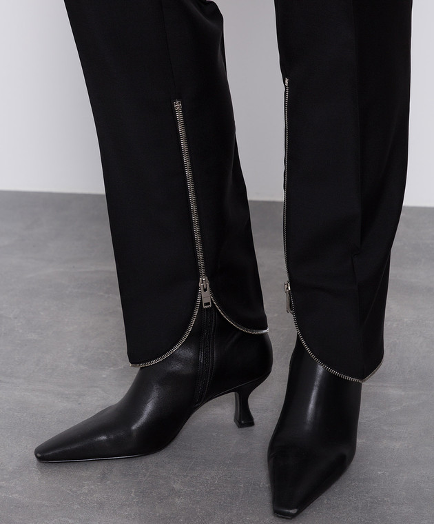 Givenchy Чорні штани з блискавкою в бічних швах BW50SZ13QB зображення 5