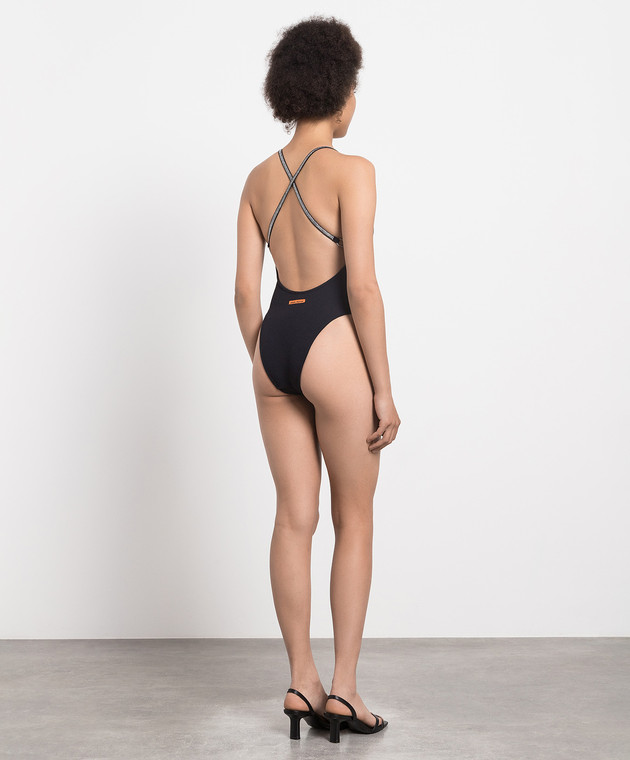 Heron Preston Black swimsuit with crystals HWFC002S23FAB001 image 4