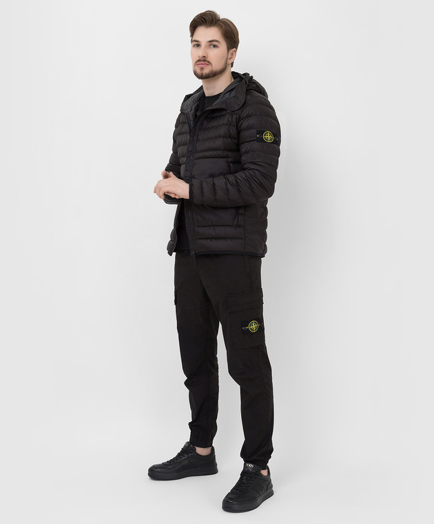 Stone Island Черная пуховая куртка 761540324 изображение 2