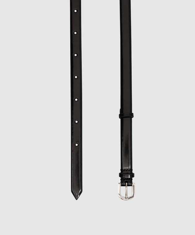 Toteme Чорний шкіряний пояс 212807731 зображення 3