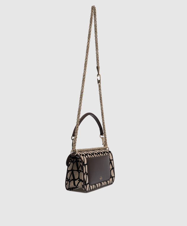 Valentino - Beige Locò baguette bag in Toile Iconographe print ...