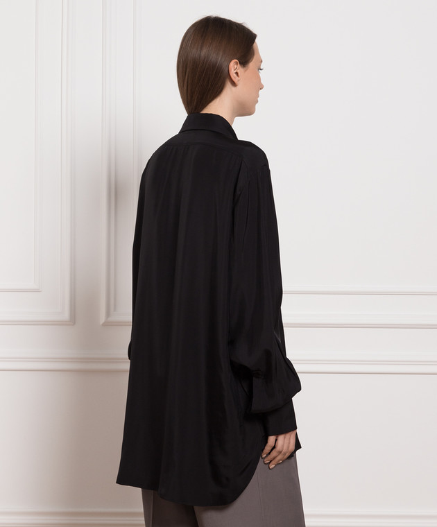 Jil Sander Black blouse with pleating J01DL0103J65052 image 4