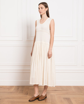 Jil Sander Бежева сукня з драпіруванням J02CT0151J45144