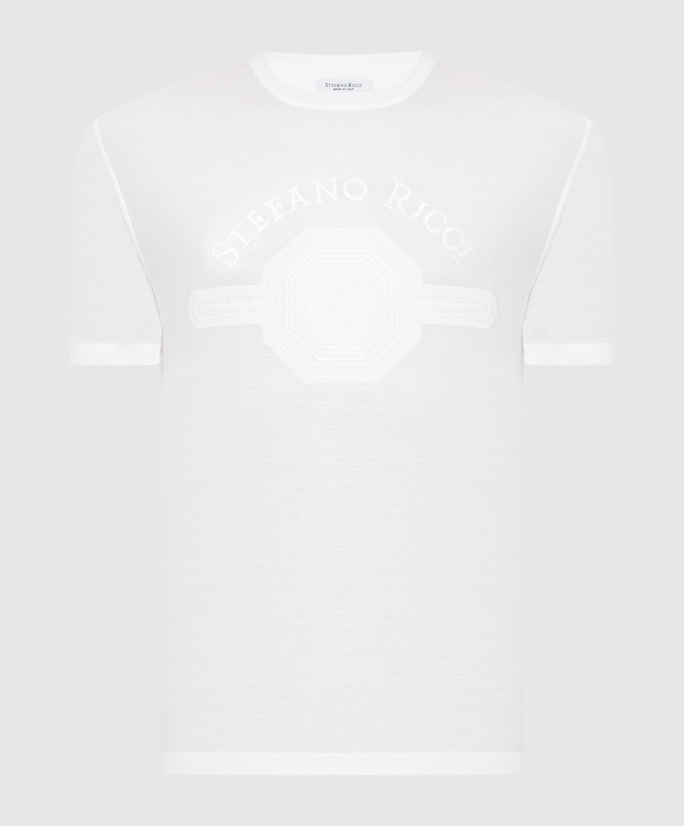 Stefano Ricci Біла футболка з логотипом MNH2101520TE0001