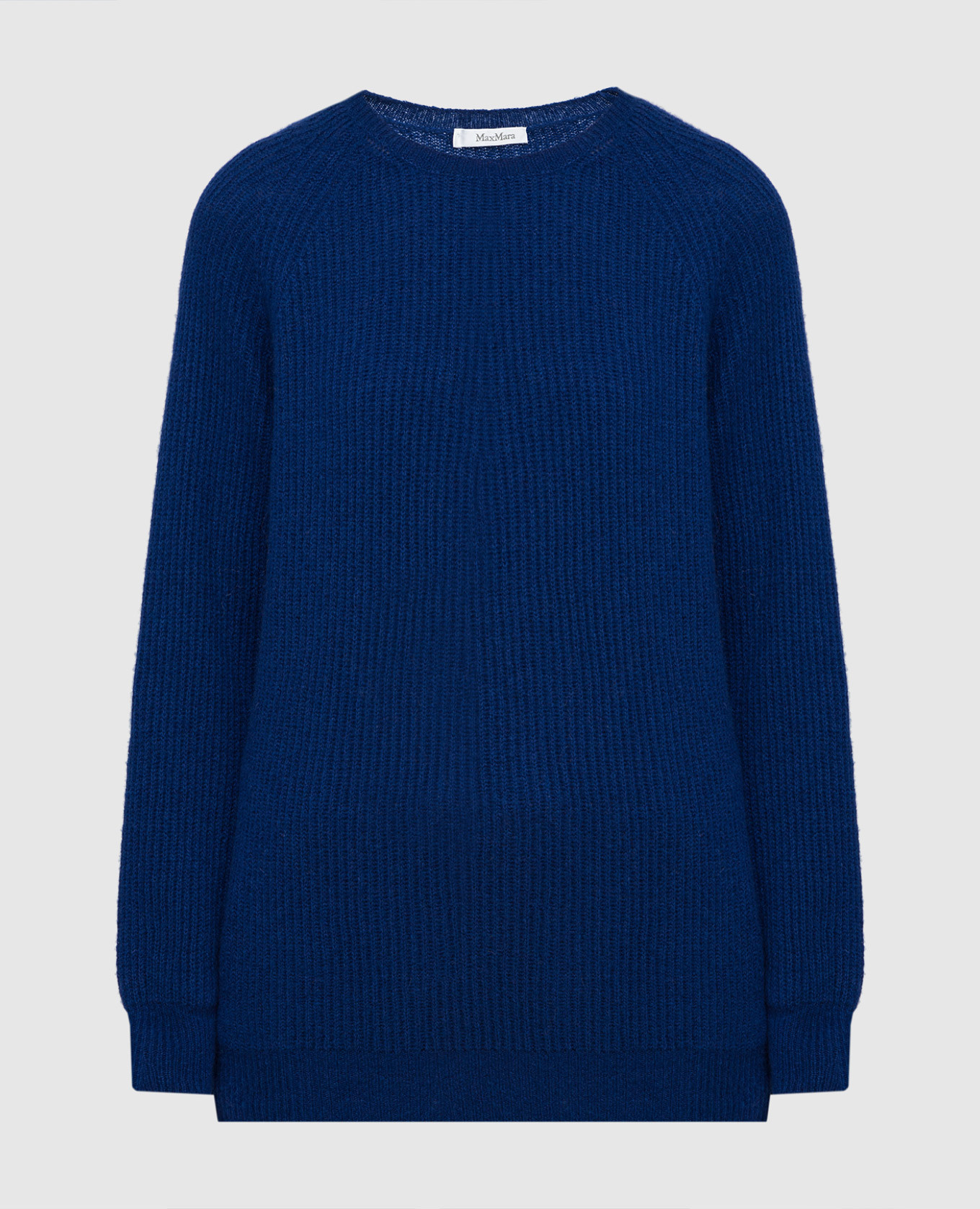 Синий свитер из кашемира и шелка