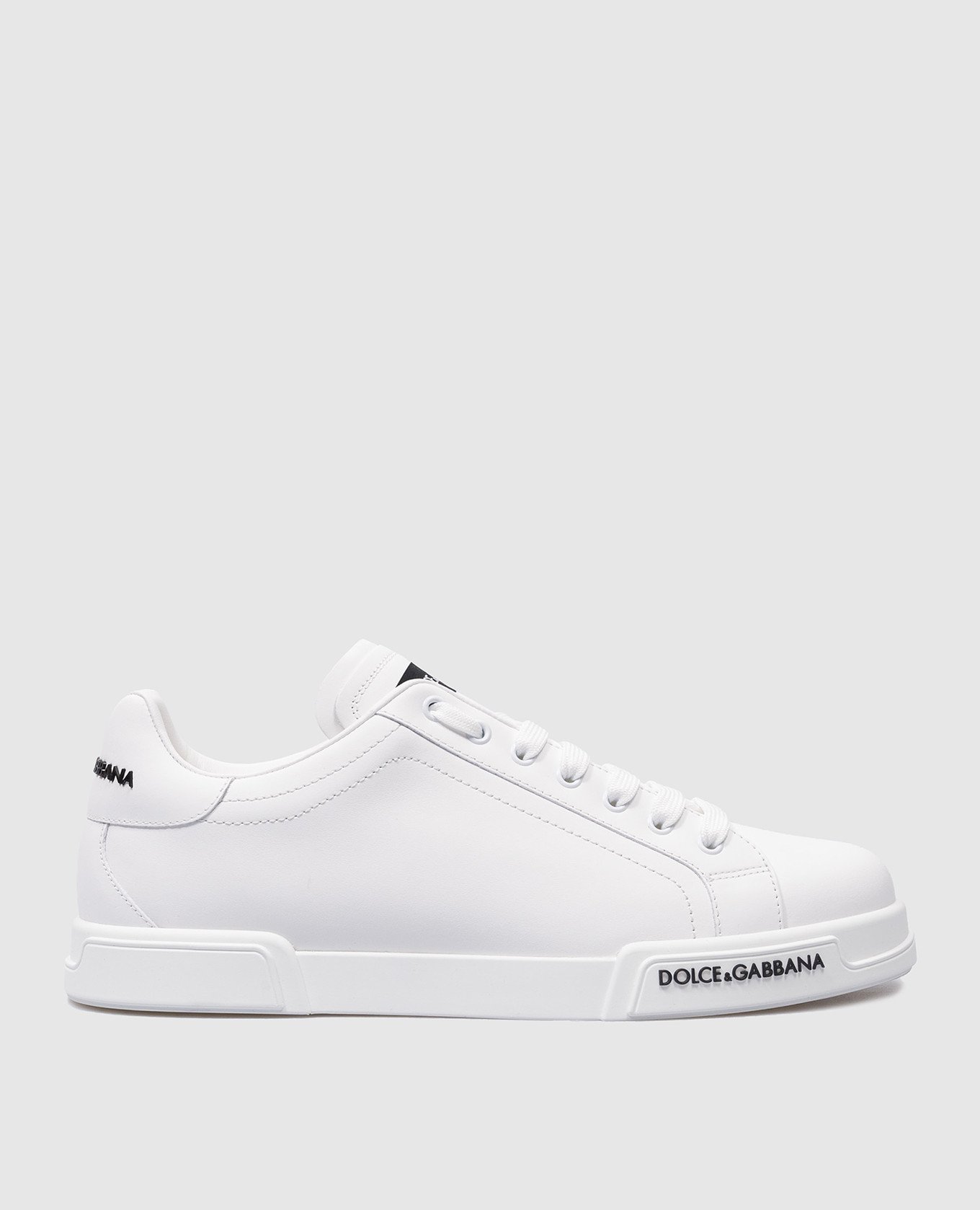 Portofino white leather sneakers with logo