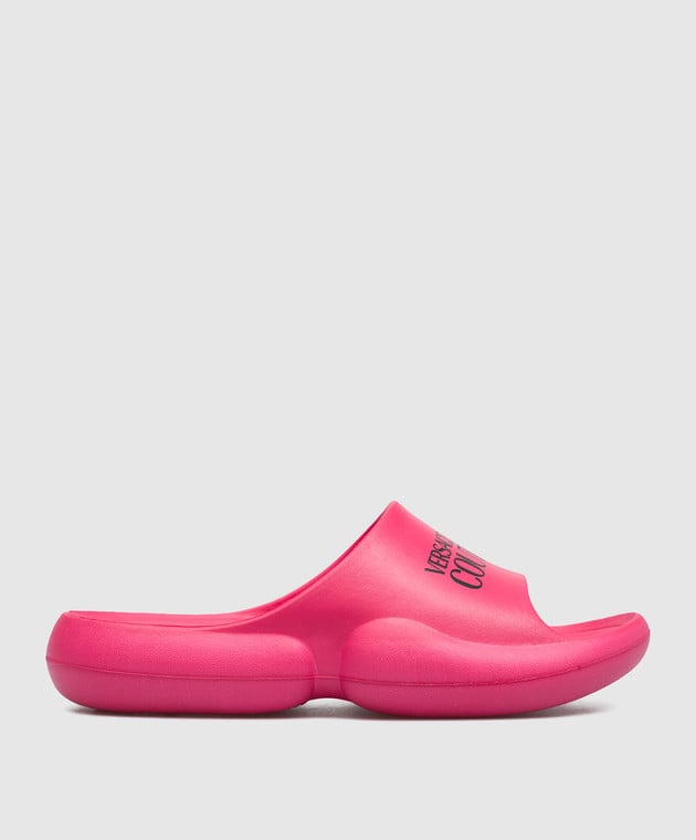 Versace Jeans Couture - Tago logo sliders in pink 74VA3S8AZS632 buy at ...
