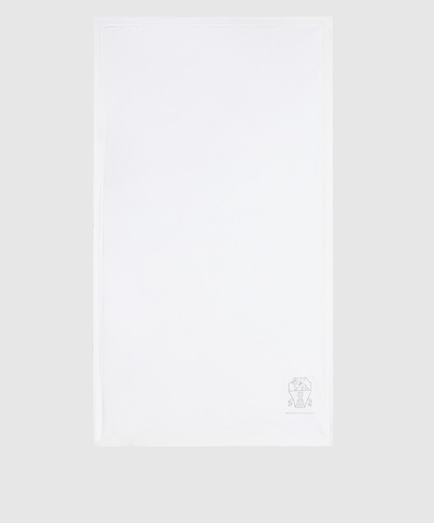 Brunello Cucinelli White towel with logo MLB925049P
