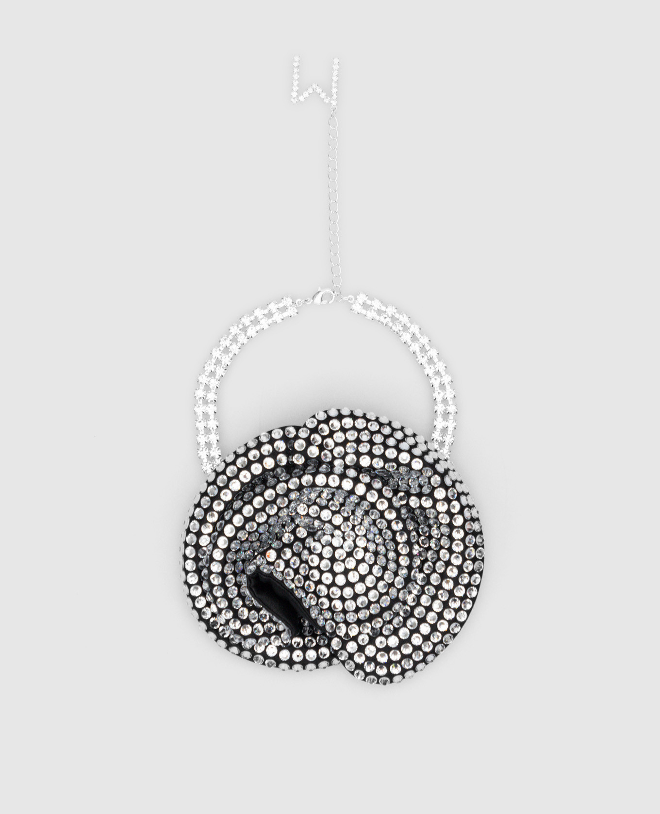 

Черный чокер с кристаллами, Колье