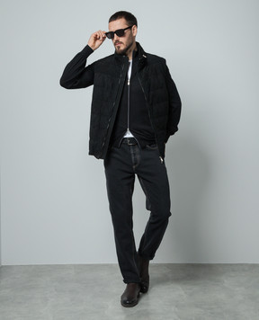 Brunello Cucinelli Черный кардиган из шерсти и кашемира M2400106