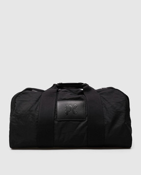 Palm Angels Черная дорожная сумка с тиснением логотипа PMNL003R24FAB001