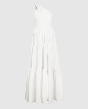 Brunello Cucinelli Платье макси с оборками и эколатунью M0H93A4881